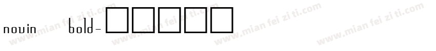 novin bold字体转换